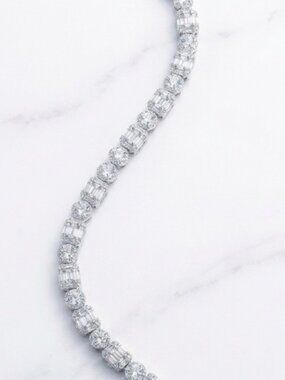 925 silver lady fancy bracelet 7"  /a1